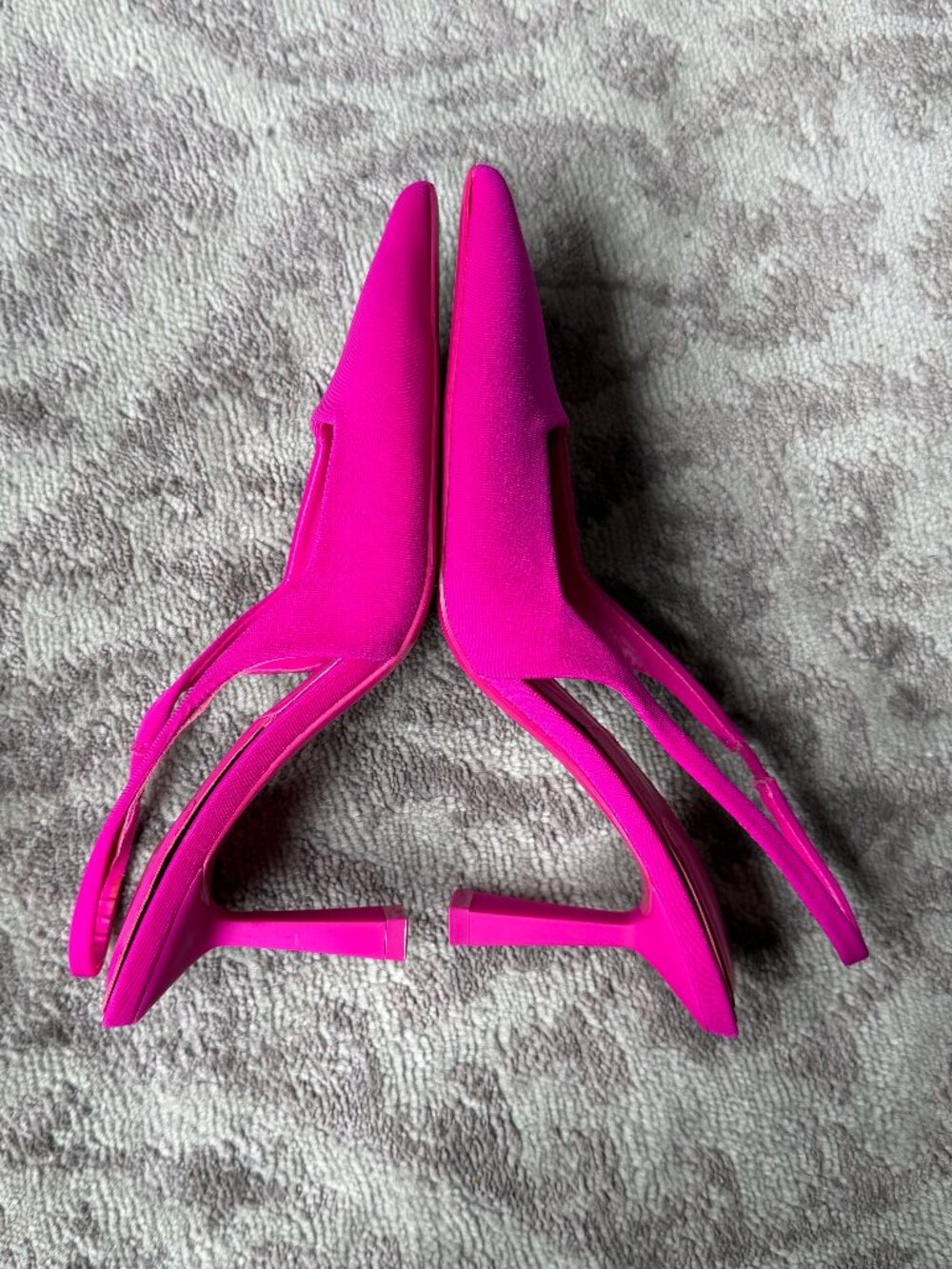 ZARA Fuchsia Slingback Heels - Picture 6 of 12